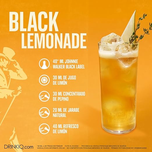 Whisky Johnnie Walker Black Label 12 anos 1L