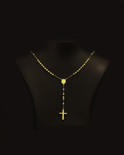 TERÇO GRANDE DOURADO (ROSÁRIO) 60 CM